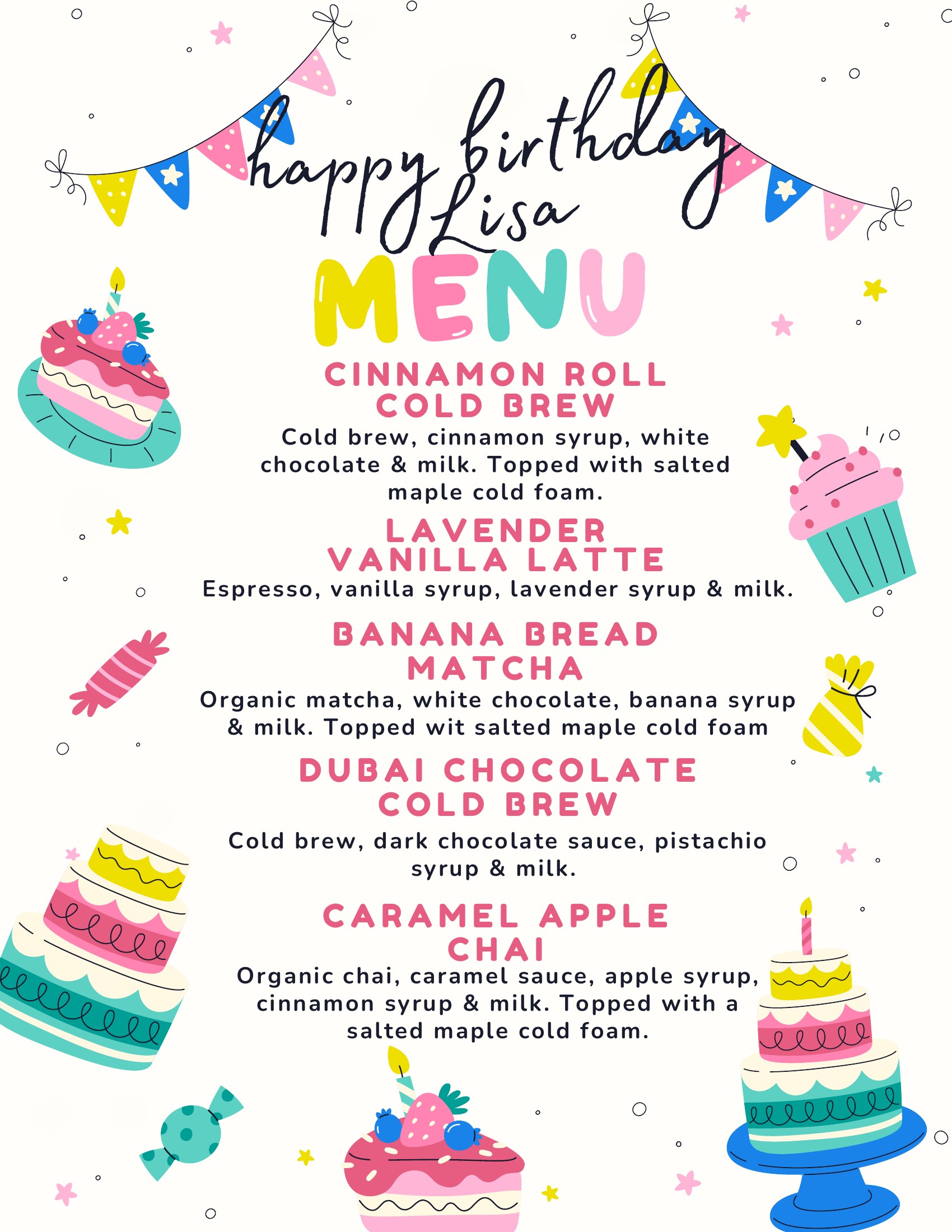 Lisa Menu